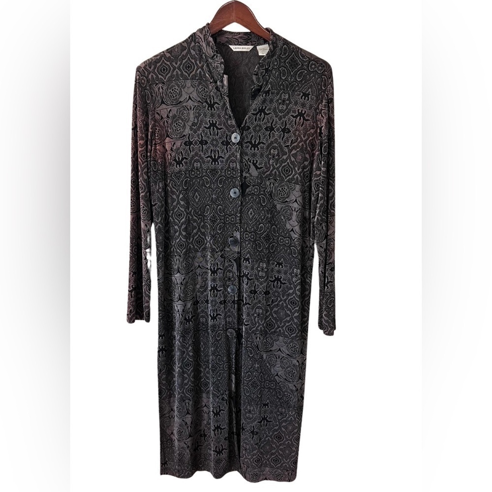 Laura Ashley Vintage Black with blended in colors Size M